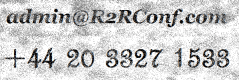 admin-it-R2RConf.com or plus forty-four then twenty thirty-three twenty-seven one ive thirty-three